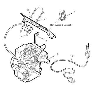 Electric Starter Diagram and Parts List for 6210540X37NA-5021E 2007 Briggs and Stratton Snow Blower